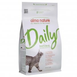 Almo Nature Daily ADULT TUNA & SALMON сухой корм для взрослых кошек ТУНЕЦ И ЛОСОСЬ