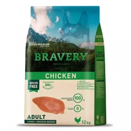 Bravery (Бравері) Adult Large & Medium Chicken сухий корм для дорослих собак середніх та великих порід КУРКА