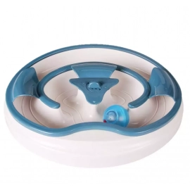 AnimAll CrazZzy Трек с музыкальным мячом игрушка для кошек, синий