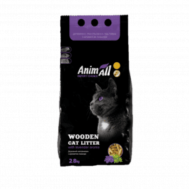AnimAll Expert Choice - Древесный, гранулированный наполнитель для кошачьих туалетов с ароматом лаванды