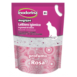 Inodorina Sanitary Litter силикагелевый наполнитель с ароматом розы