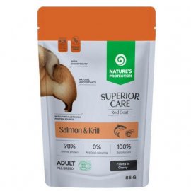 Natures Protection Superior Care Red Coat Grain Free Adult Salmon & Krill влажный корм для собак с рыжей шерстью ЛОСОСЬ и КРИЛЬ