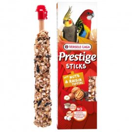 Versele-Laga Prestige Sticks Parrots Nuts & Raisin topping лакомство для средних и крупных попугаев ОРЕХИ И ИЗЮМ