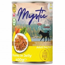 Mystic Adult Dog Chicken & Vegetable Jelly вологий корм для собак, шматочки в желе КУРКА, МОРКВА та ГОРОШОК