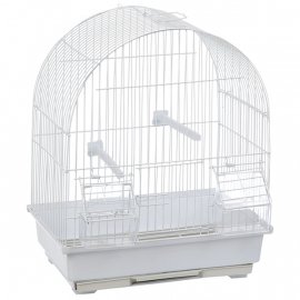 Flamingo (Фламинго) JAMBI Клетка для маленьких птиц (канарейки), белый металл