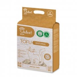 Velvet Paw Tofu Natural гороховый наполнитель для кошек БЕЗ АРОМАТА