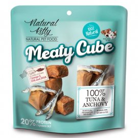 Natural Kitty Meaty Cube Tuna & Anchovy лакомство для кошек и собак ТУНЕЦ И АНЧОУСЫ