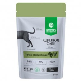 Natures Protection Superior Care Kitten Grain Free Turkey & Chicken Breast вологий корм для кошенят ІНДИЧКА та КУРКА