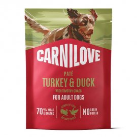 Carnilove Turkey & Duck with Timothy Grass влажный корм для собак, паштет ИНДЕЙКА, УТКА и ТИМОФЕЕВКА