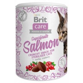 Brit Care Cat Snack Superfruits Salmon, Rosehip & Cranberry лакомство для стерилизованных кошек ЛОСОСЬ, ШИПОВНИК и КЛЮКВА