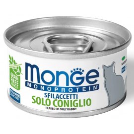 Monge Cat Monoprotein Flakes of Rabbit монопротеиновый влажный корм для кошек, мясные хлопья КРОЛИК