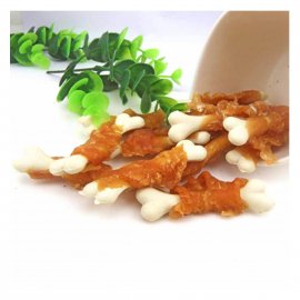 Селянські Смаколики Лакомство для собак КОСТОЧКА с КУРИЦЕЙ, 7 см