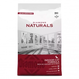 Diamond (Даймонд) NATURALS INDOOR CAT CHICKEN & RICE FORMULA сухой корм для кошек, живущих в помещении КУРИЦА и РИС