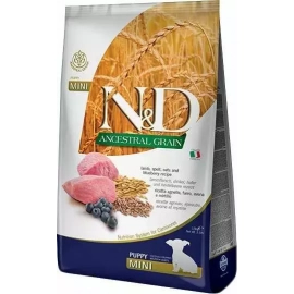 Farmina (Фарміна) N & D Low Grain Lamb & Blueberry Puppy Mini корм для цуценят дрібних порід ЯГНЯ і ЧОРНИЦЯ