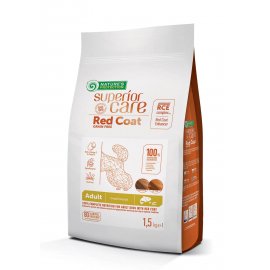 Natures Protection (Нейчез Протекшин) SUPERIOR CARE RED COAT ADULT SMALL BREEDS беззерновий корм для собак малих порід з рудою шерсттю, ЛОСОСЬ