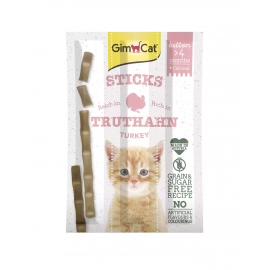 Gimcat STICKS TRUTHAN UND CALCIUM (ПАЛОЧКИ ИНДЕЙКА И КАЛЬЦИЙ) лакомство для котят
