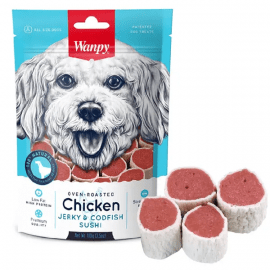 Wanpy (Ванпі) Chicken Jerky & Codfish Sushi ласощі для собак СУШІ З КУРКОЮ ТА ТРІСКОЮ