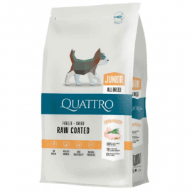 Quattro Junior All Breed Extra Poultry сухий корм для цуценят і молодих собак усіх порід ПТИЦЯ