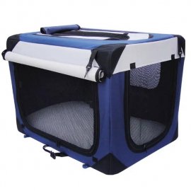 Senful Pet Soft Crate мягкая клетка для собак с флисовым ковриком и чехлом, сине-серая Senful Pet Soft Crate мягкая клетка для собак с флисовым ковриком и чехлом, сине-серая