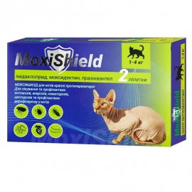 MoxiShield (Моксишилд) Краплі від бліх, кліщів та гельмінтів для кішок