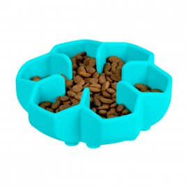 Collar WAUDOG Silicone миска для медленного кормления, голубой