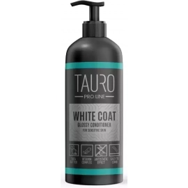 Tauro (Тауро) Pro Line White Coat Glossy Conditioner Кондиционер для разглаживания и увлажнения шерсти собак и кошек с белой шерстью