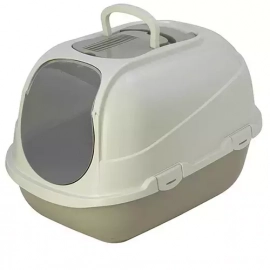 Moderna МЕГАКОМФИ КЭТ закрытый туалет для кошек, теплый серый