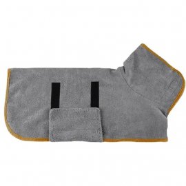 Fovis Derby полотенце-халат из микрофибры для собак и кошек, серый