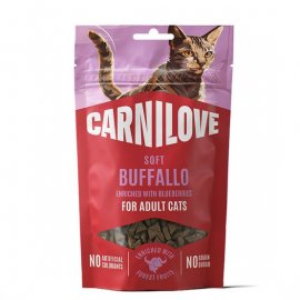 Carnilove Soft Snack Buffallo with Blueberries ласощі для котів БУЙВОЛ І ЛОХИНА