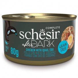 Schesir (Шезір) After Dark Chicken with Quail Egg консерви для кішок КУРКА З ПЕРЕПЕЛИНИМ ЯЙЦЕМ в бульйоні