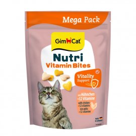 GimCat Nutri Vitamin Bites Vitality Support вітаміни для котів 12 МУЛЬТИВІТАМІНІВ та КУРКА