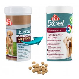 8in1 (8 в 1) Excel Multi Vitamin Adult (Ексель Едалт) вітаміни для дорослих собак