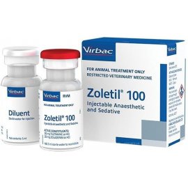 Virbac Zoletil (Золетіл) 100 засіб для загальної анестезії котів та собак