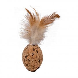 Eastland Іграшка для кішок з мататабі, М'яч регбі з натурального корка