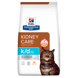 Hill's Prescription Diet k/d Early Stage ActivBiome+ лечебный корм для кошек для поддержки функции почек на ранней стадии заболевания КУРИЦА