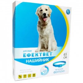 Ветсинтез Ефектвет Color нашийник від бліх і кліщів для собак, блакитний