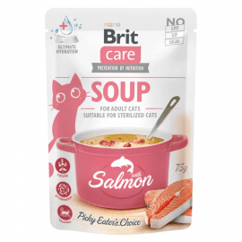 Brit Care Cat Soup with Salmon консерви для котів СУП з ЛОСОСЕМ