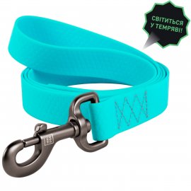 Collar WAUDOG WATERPROOF суперміцний повідець для собак з водовідштовхувального матеріалу, ментоловий світиться Collar WAUDOG WATERPROOF суперміцний повідець для собак з водовідштовхувального матеріалу, ментоловий світиться
