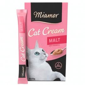 Miamor Cream Malt  кремові ласощі для виведення шерсті у котів СОЛОД