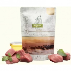 Isegrim (Изегрим) Pouch Roots Horse Monoprotein Консервы для собак с кониной, овощами, льняным маслом и полевыми травами, 410 г