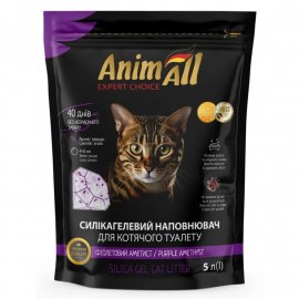 AnimAll Purple Amethyst cиликагелевый наполнитель для кошачьего туалета ФИОЛЕТОВЫЙ АМЕТИСТ