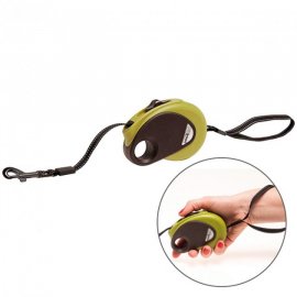 Flamingo (Фламинго) DogxToGo Belt Mini поводок рулетка для собак - СВЕТООТРАЖАЮЩАЯ ЛЕНТА, зеленый