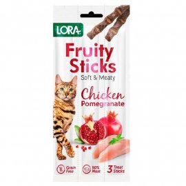 Lora Fruity Sticks Chicken and Pomegranate ласощі для дорослих кішок КУРКА ТА ГРАНАТ
