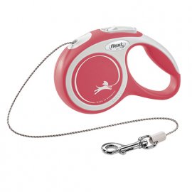 Flexi (Флекси) NEW COMFORT CORD (НЬЮ КОМФОРТ ТРОС) поводок-рулетка для собак, красный