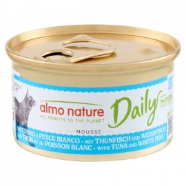 Almo Nature Daily MOUSSE TUNA & COD консервы для кошек ТУНЕЦ И ТРЕСКА, мусс