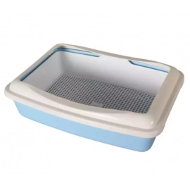 AnimAll туалет под наполнитель с сеткой и бортиком для кошек