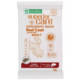 Natures Protection (Нейчез Протекшин) Superior Care Red Coat Healthy Skin&Coat беззерновое лакомство для взрослых собак с рыжей шерстью ЛОСОСЬ
