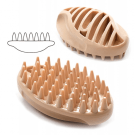 DoggyMan (ДоггіМен) Rubber Brush силіконова щітка для собак і котів з короткою шерстю