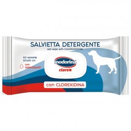 Inodorina Clorex Salvietta влажные очищающие салфетки для собак с хлоргексидином Inodorina Clorex Salvietta влажные очищающие салфетки для собак с хлоргексидином