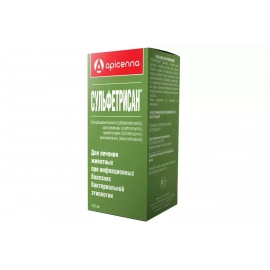 Apicenna СУЛЬФЕТРИСАН противомикробный препарат для животных, 100 мл